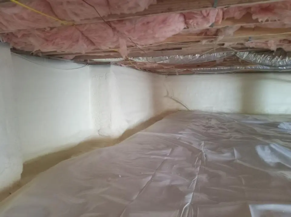 Crawl space encapsulation with closed-cell spray foam for Spray Foam Roofing Repair in Kyle